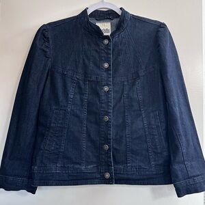 Charlotte Russe | Dark Blue Denim Jean Jacket | Size L | Y2K Classic